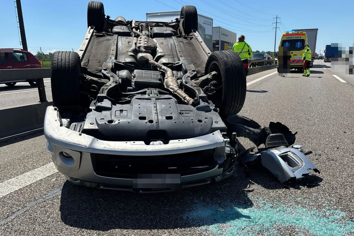 Niederbipp BE – Auto überschlägt sich bei Unfall auf der A1