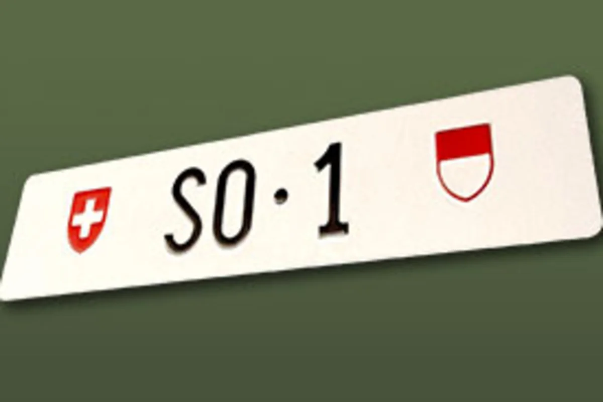 Kontrollschild SO 1 – Auktion nach unseriösen Geboten abgebrochen