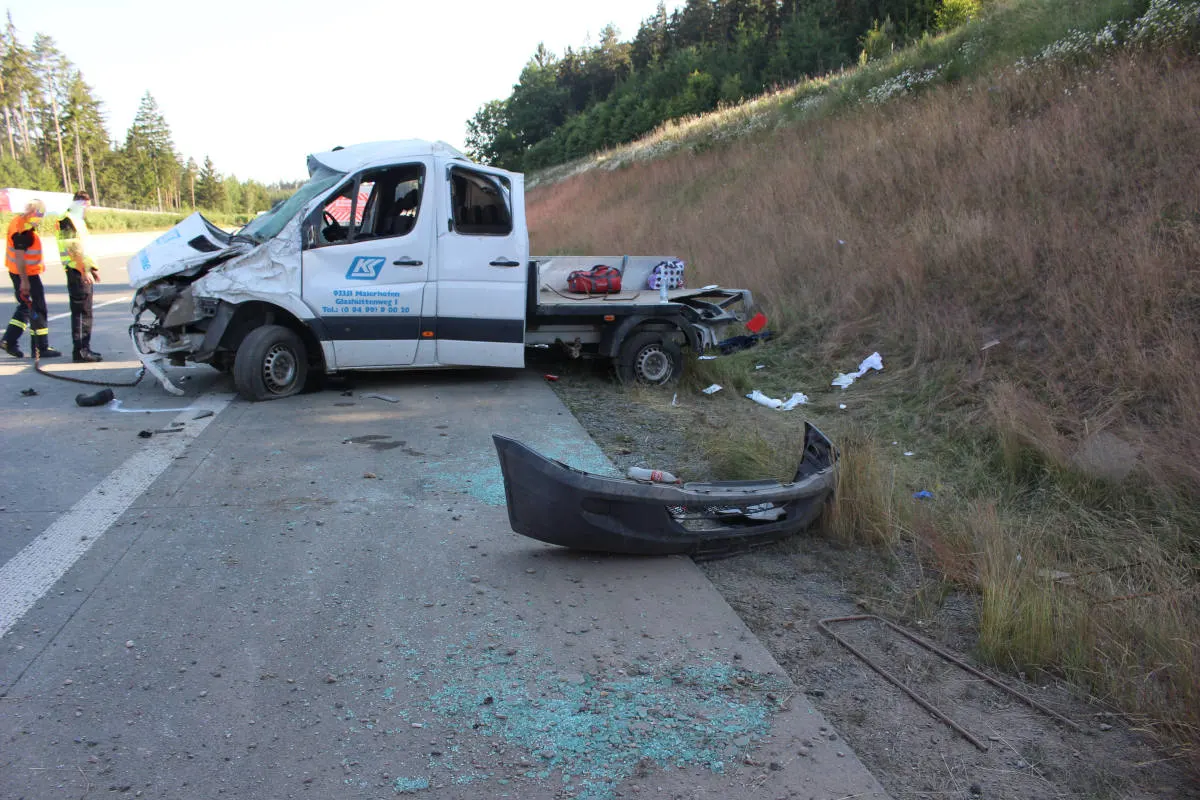 A9 Dittersdorf – Unfall mit 6 Schwerverletzten