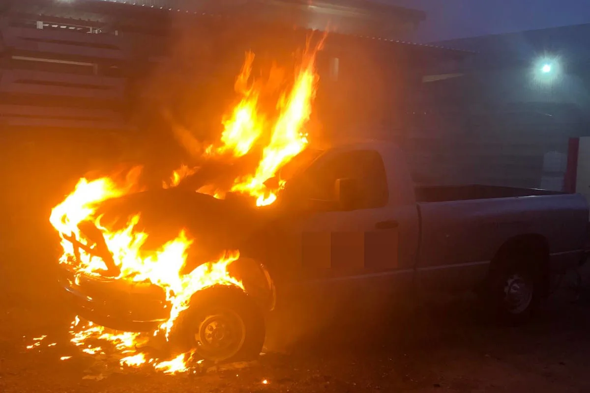 Hefenhofen TG - Sachschaden nach Autobrand