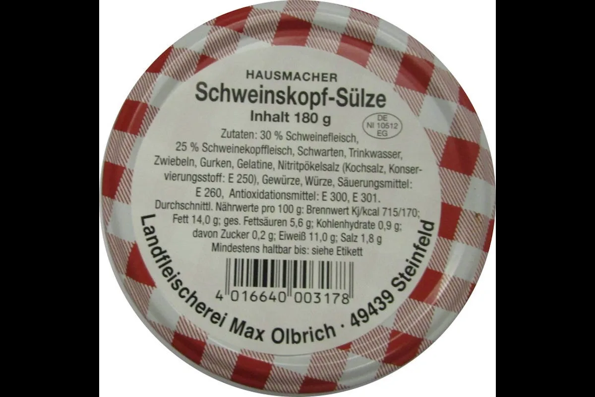 Achtung Rückruf – Glassplitter in „Hausmacher Schweinskopf-Sülze“