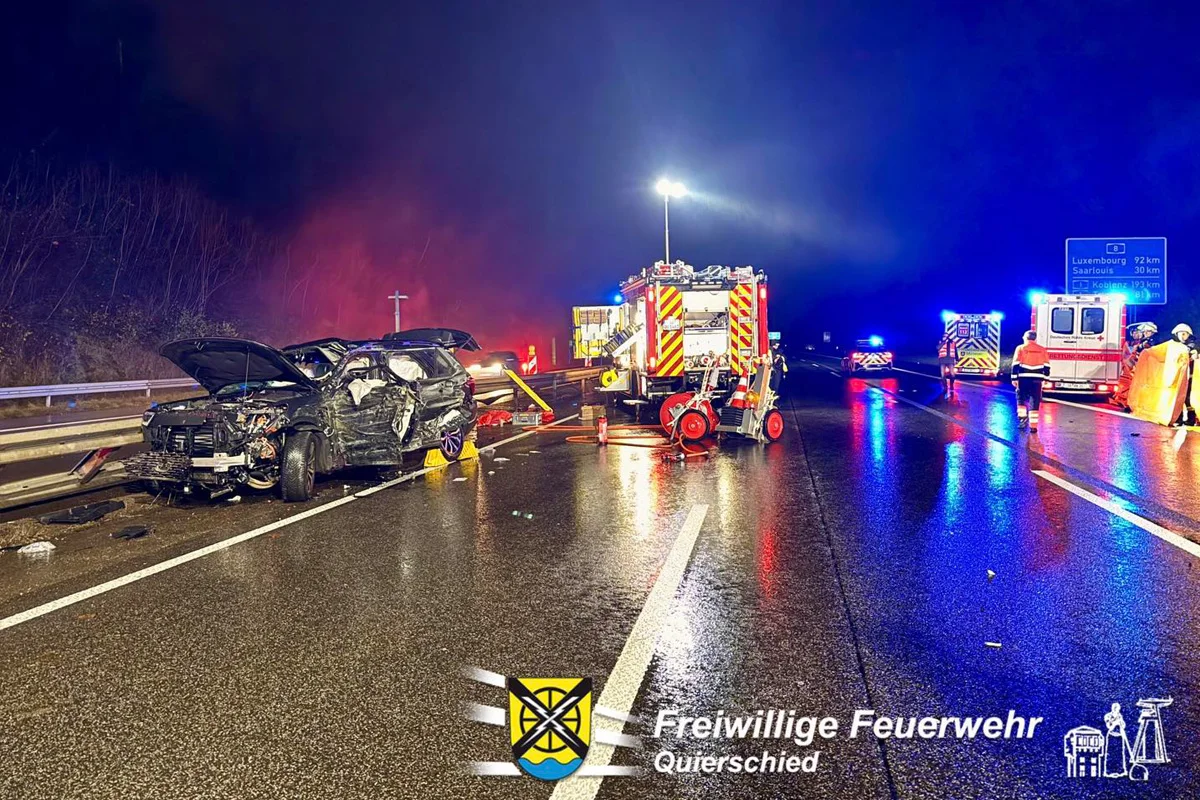 A8 Merchweiler SL – Vater (47) und Tochter (13) sterben bei Unfall