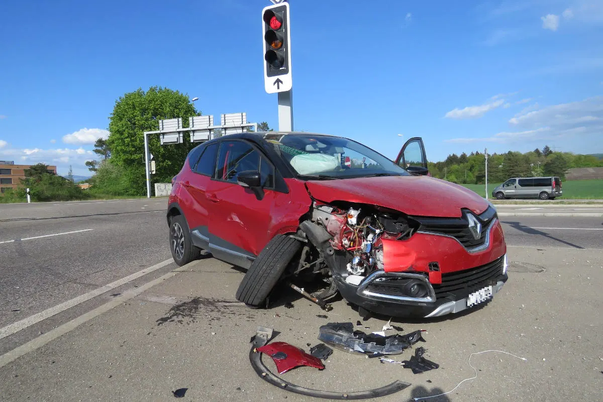 Rheinfelden AG – Seitliche Kollision zwischen zwei Autos