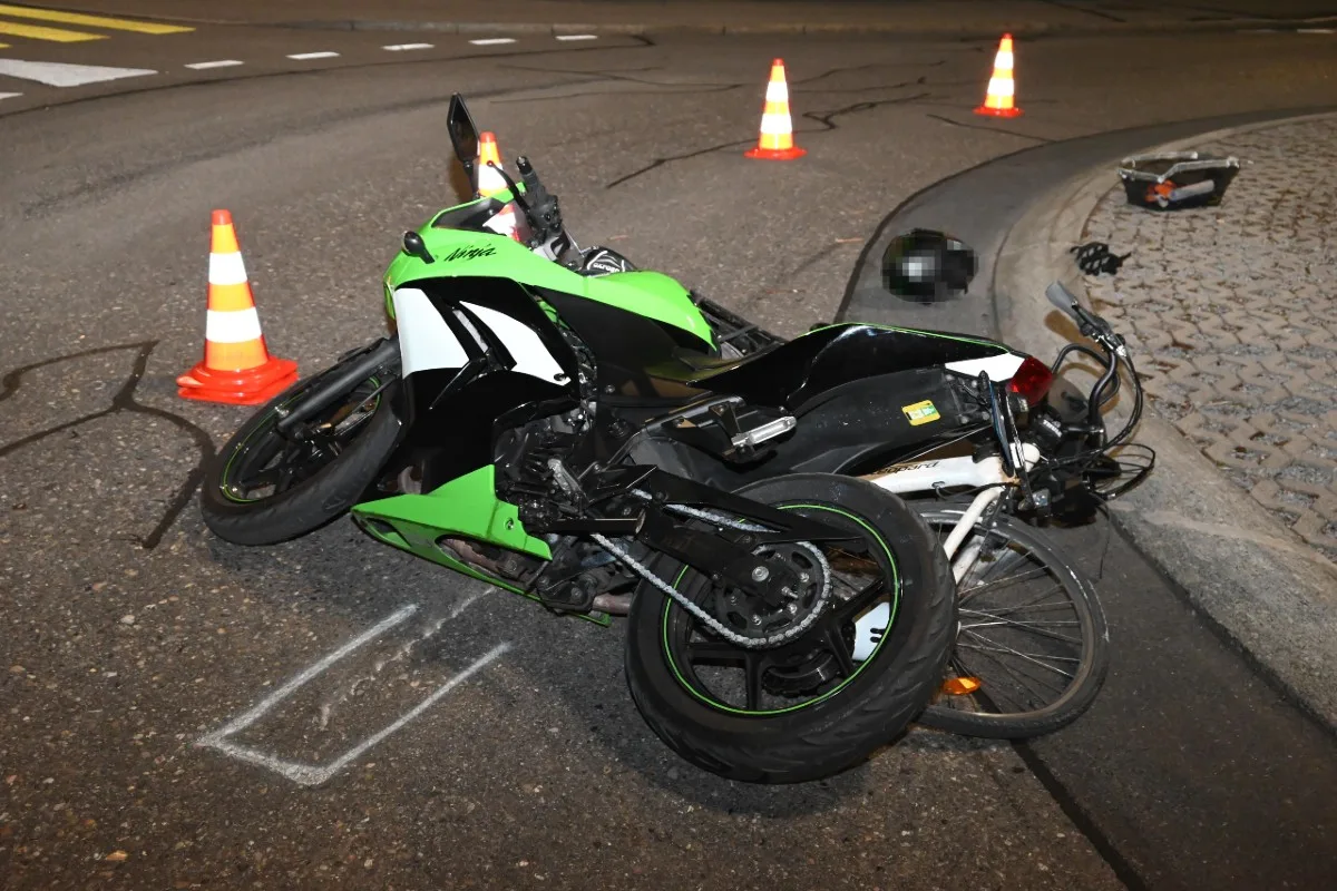  Rapperswil-Jona SG Unfall zwischen Motorrad und E-Bike