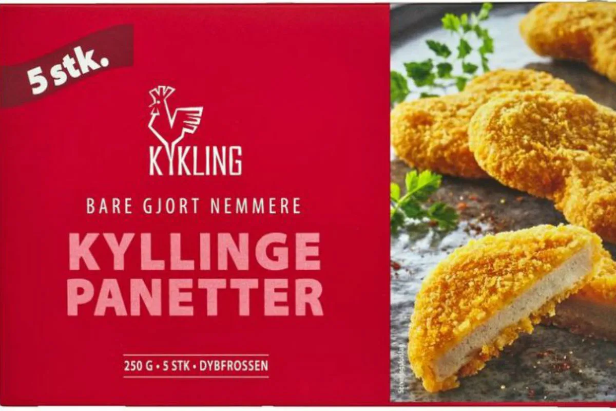 Metallspäne in tiefgekühlten panierten Hähnchenbrustfilets