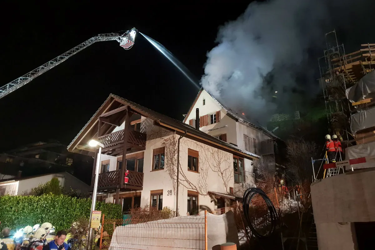 Nussbaumen AG - Brand verwüstet Einfamilienhaus