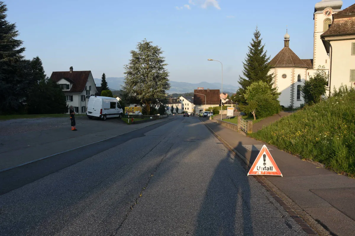 St.Gallenkappel SG – Auffahrunfall zwischen Velo und Auto