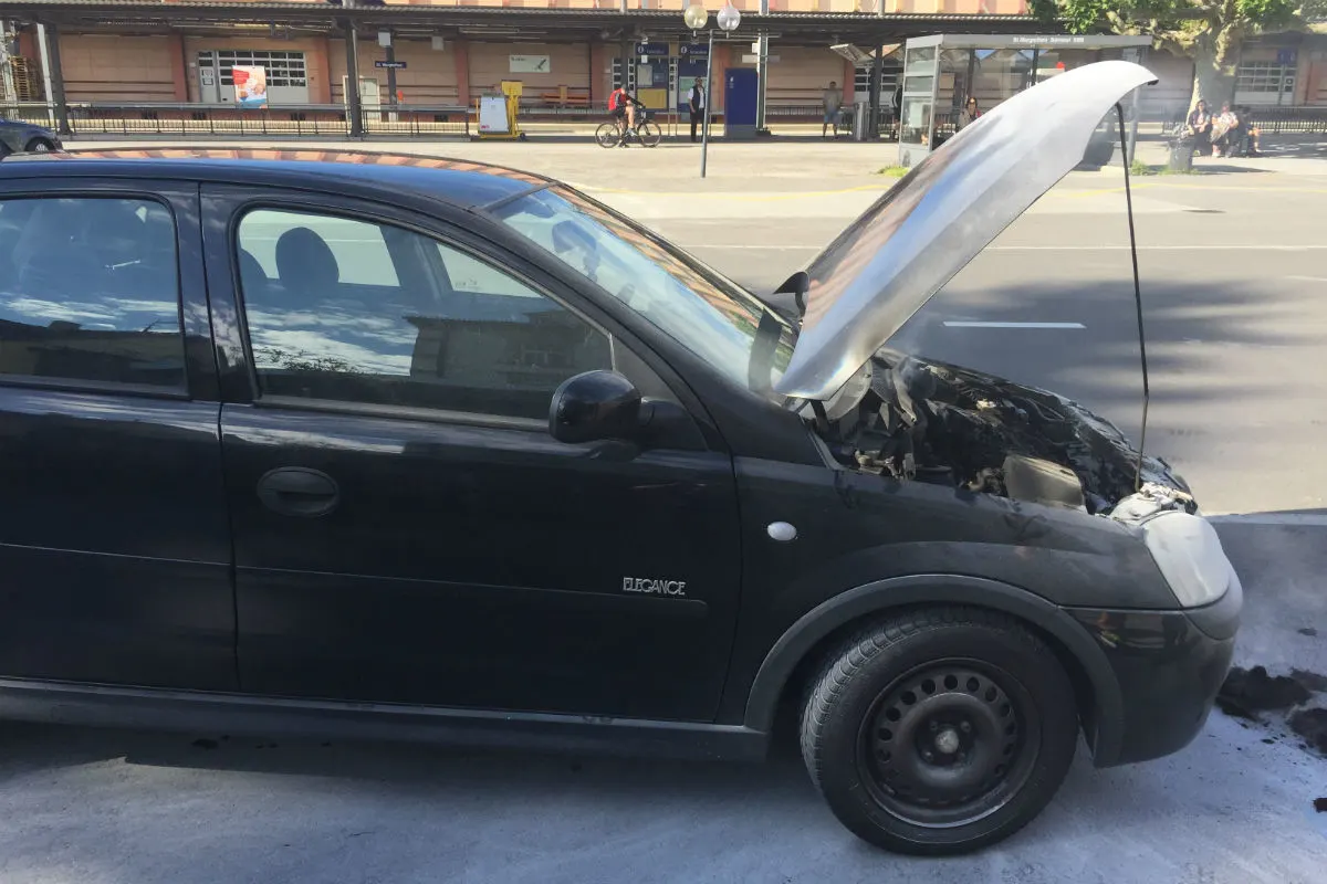 St. Margrethen SG - Auto in Brand geraten