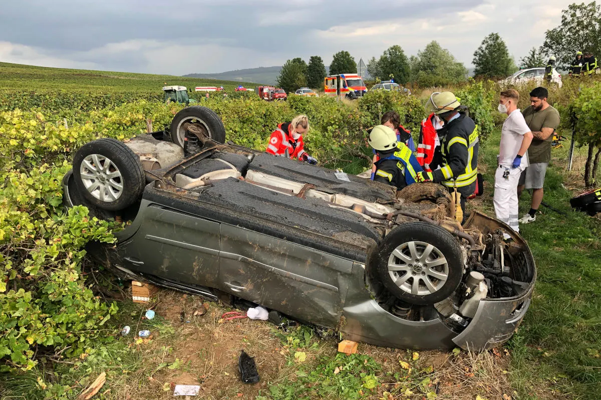 Windesheim – PKW-Fahrer landet in Weinbergen