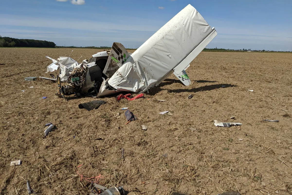 Vettweiß - Ultraleichtflugzeug abgestürzt