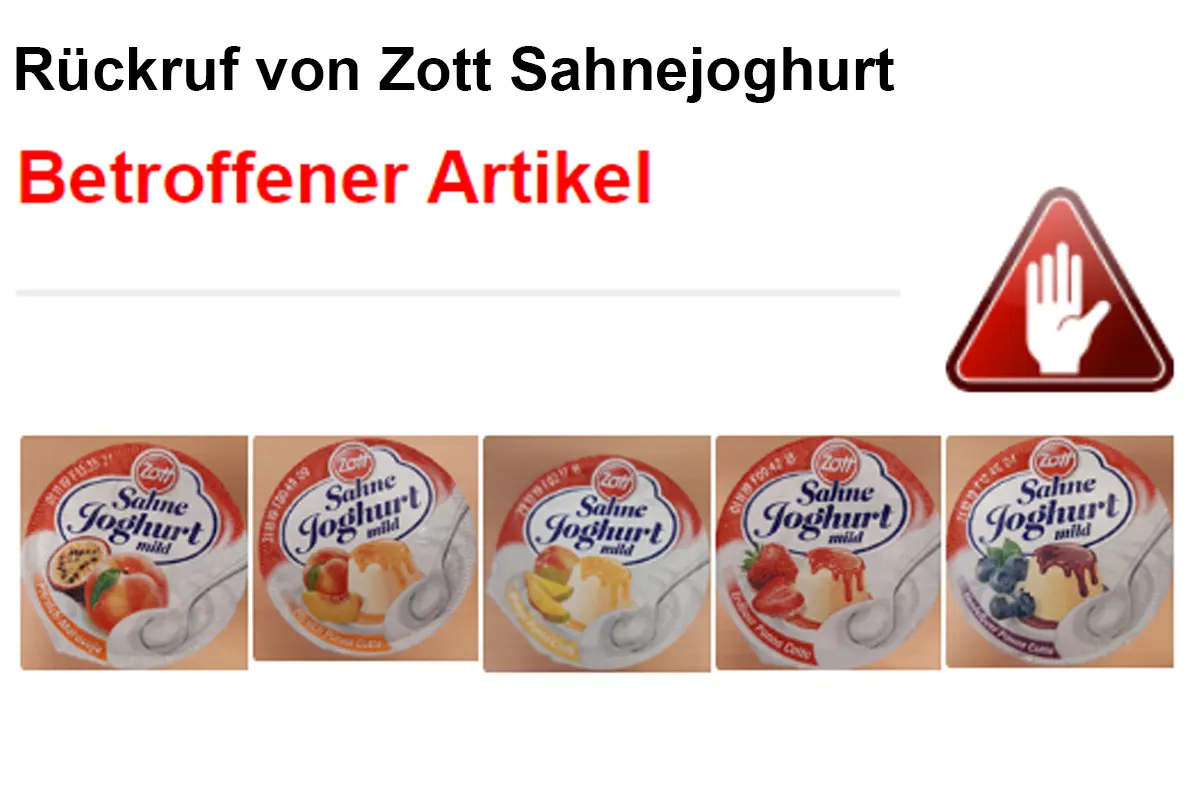 Rückruf aufgrund Schimmelkeim - Zott warnt vor dem Verzehr verschiedener Sahnejoghurt