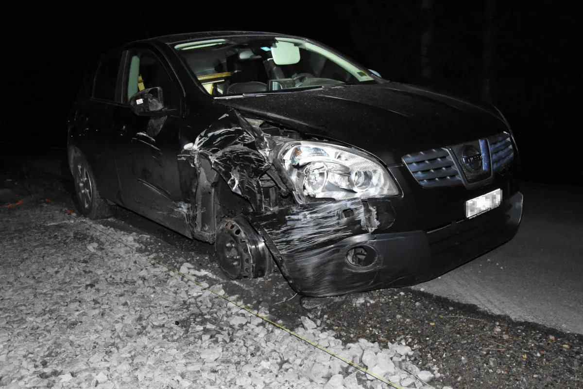 Diepoldsau SG – Fahrunfähig Unfall verursacht