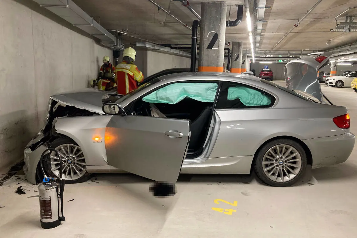 Wittenbach SG – Unfall in Tiefgarage