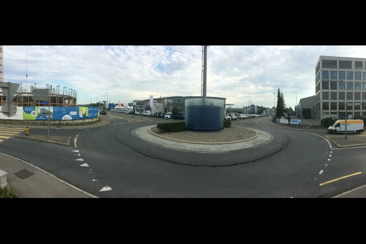 Frauenfeld TG - Kreisel Langfeld für Belagserneuerung gesperrt