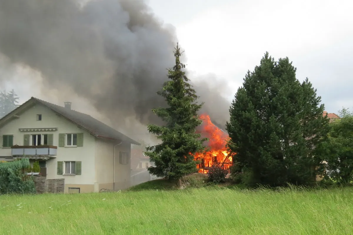 Gontenschwil AG - Schopf niedergebrannt - Zeugenaufruf