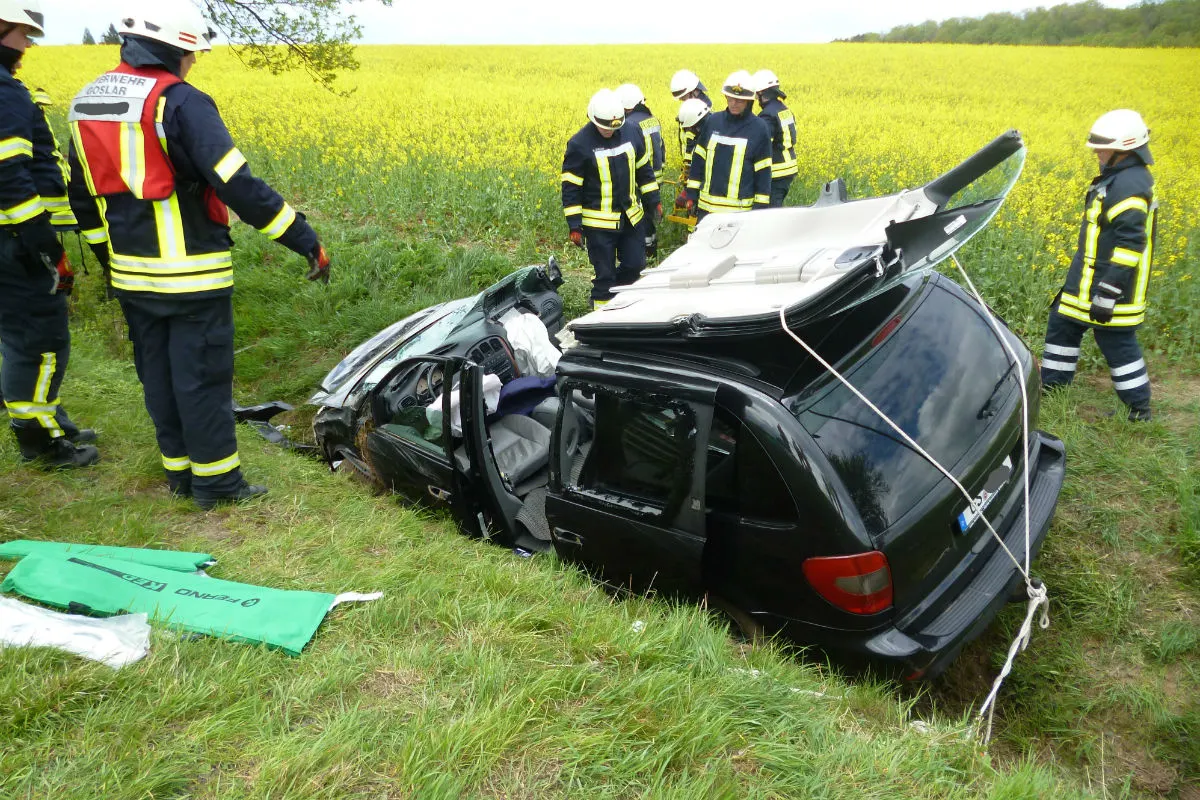 Wegen Windöe - Verkehrsunfall mit schwer verletzter Person