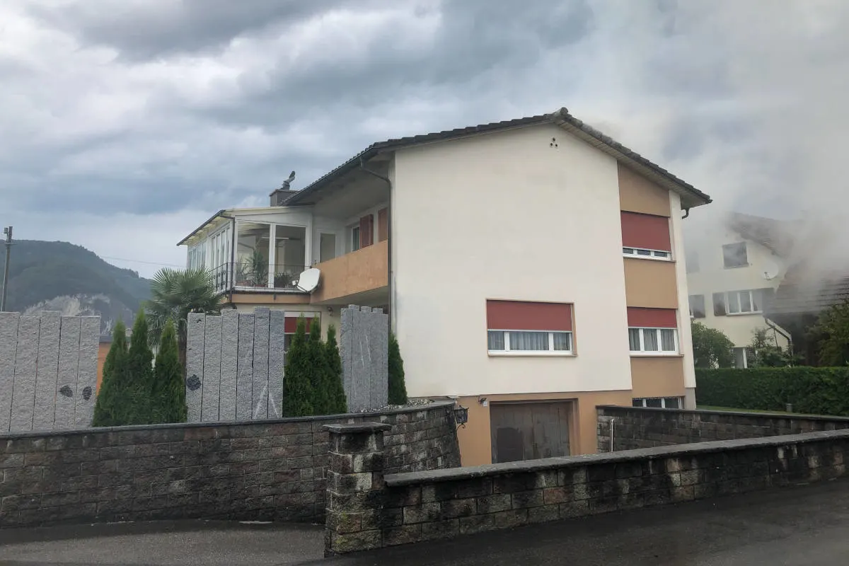 Oberriet SG - Dachstock in Brand geraten
