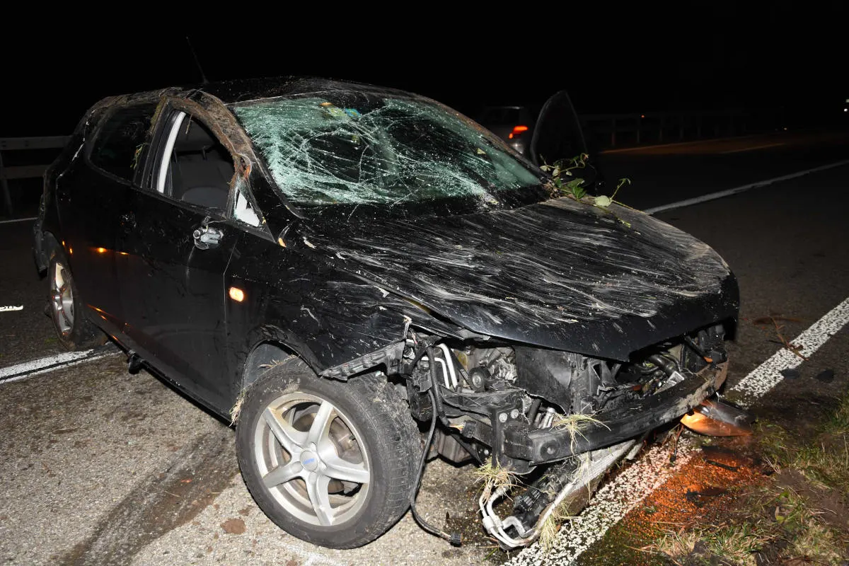 A1 Rorschacherberg SG - Zwei Verletzte bei Unfall