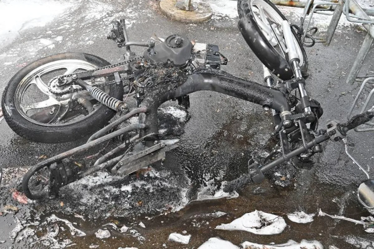 Schaffhausen - Brand eines Motorfahrrades
