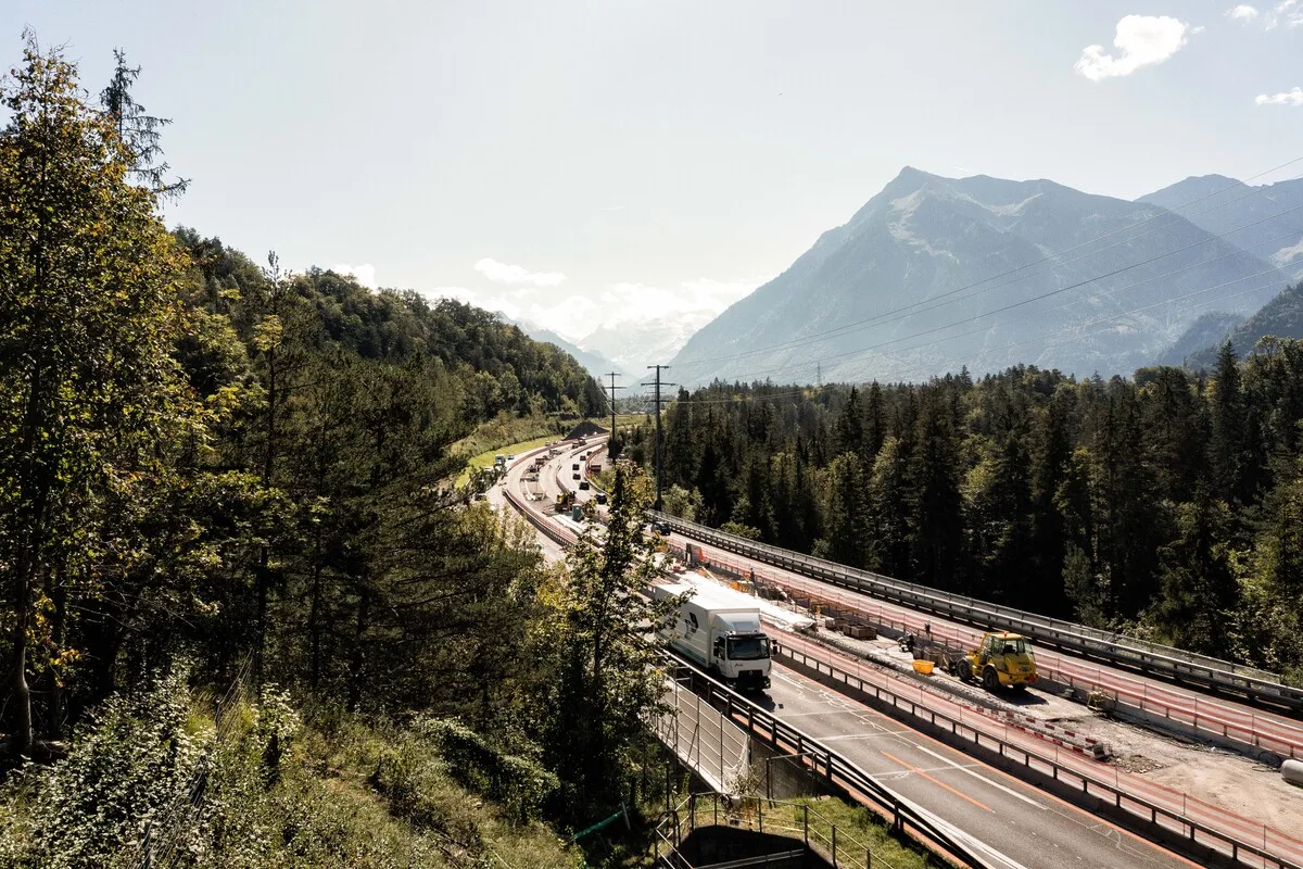 A6 Thun-Süd – Spiez – Nachtsperrung wegen Bauarbeiten auf der Kanderbrücke