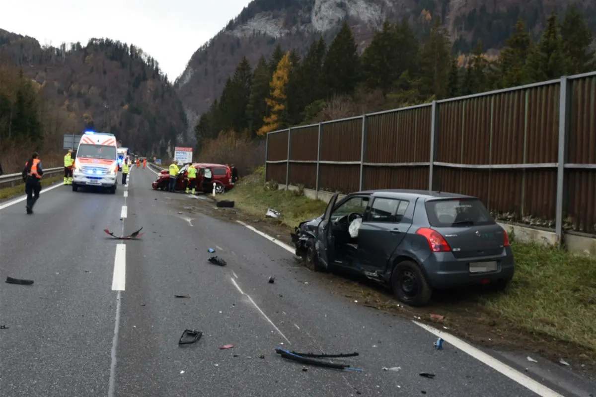 Grüsch GR - Mehrere Verletzte bei Verkehrsunfall