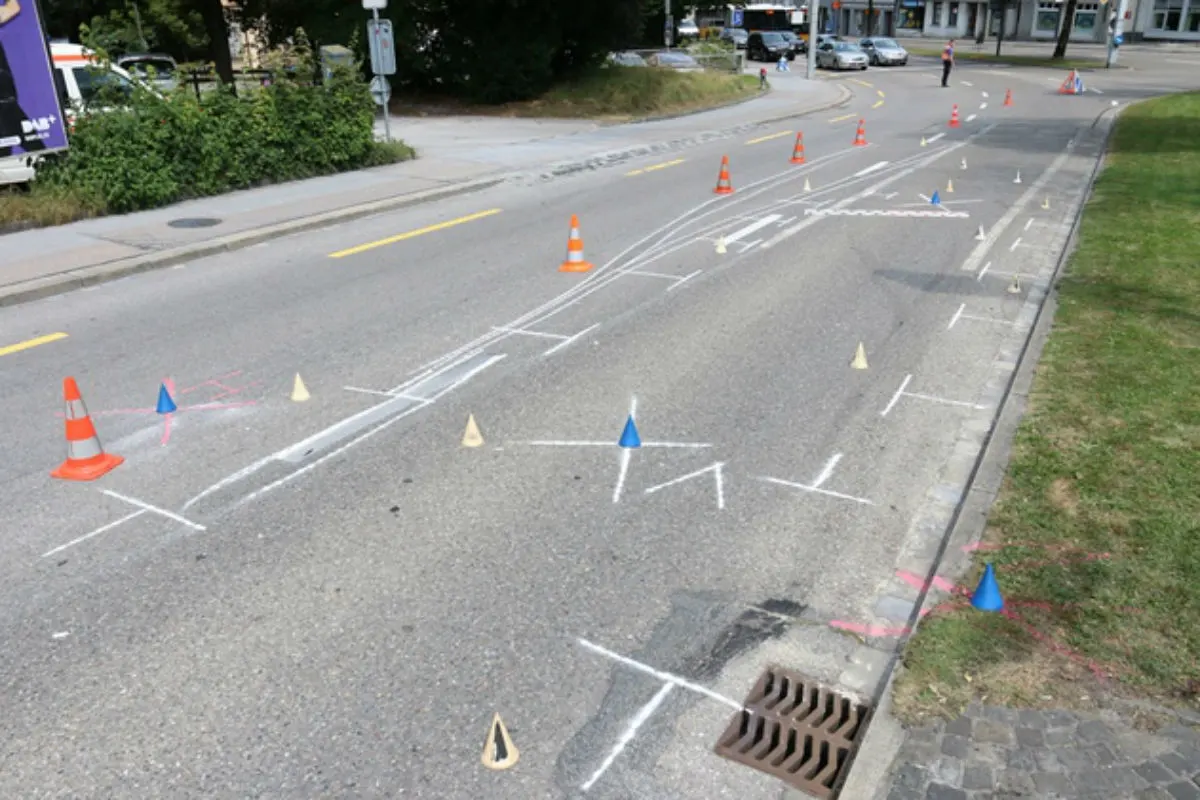 St.Gallen SG -Diverse Unfälle in der Stadt