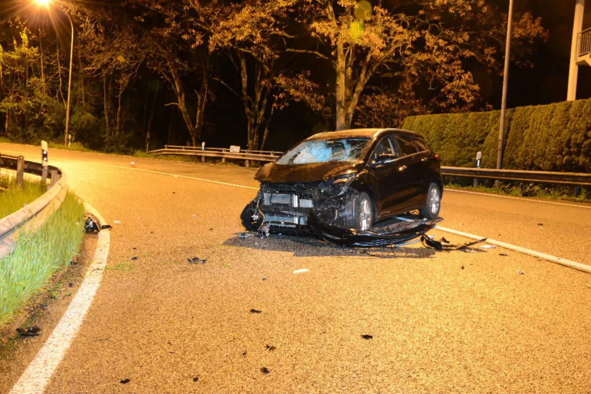 Waldenburg BL - Fahrer verursacht Selbstunfall unter Alkoholeinfluss
