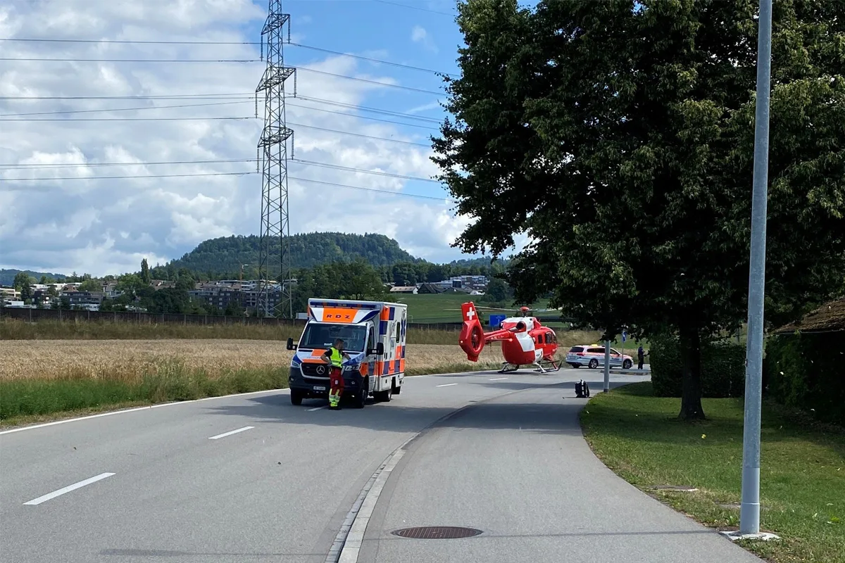 Baar ZG – Rentnerin bei Sturz in Bach lebensbedrohlich verletzt