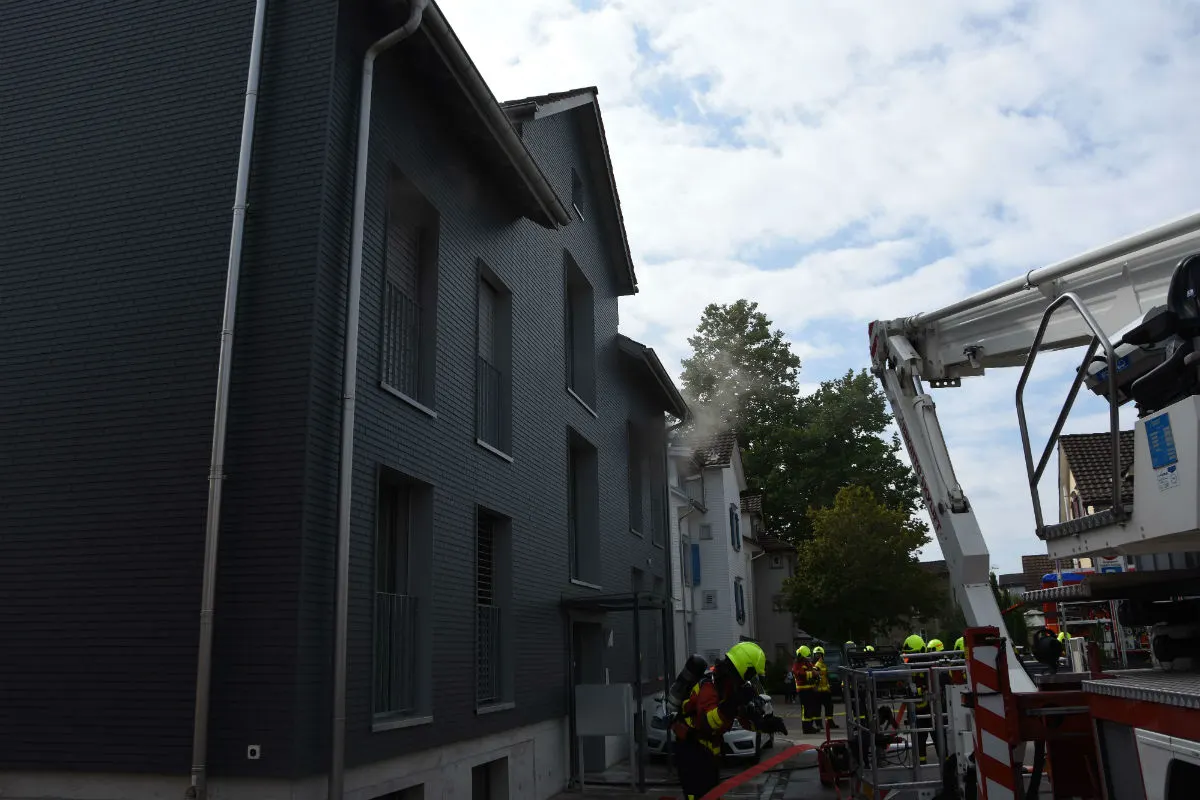Flawil SG - Wohnung nach Brand und Rauchentwicklung unbewohnbar