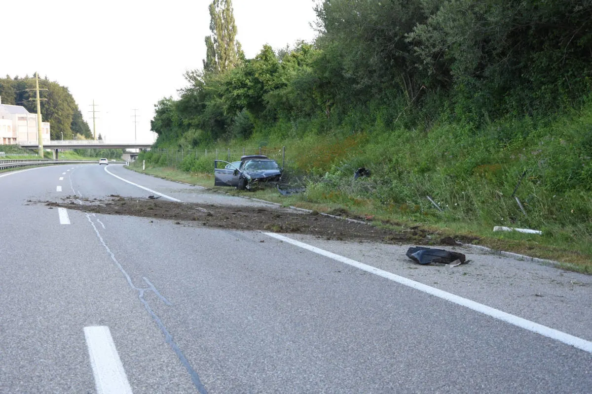 A1 Wil SG - Während der Fahrt eingenickt