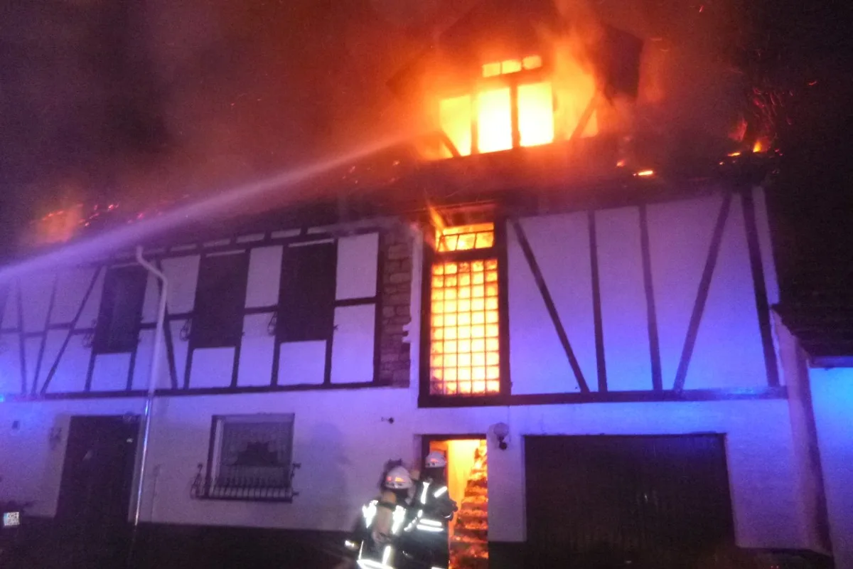 Hochstetten-Dhaun - Vollbrand eines Wohnhauses