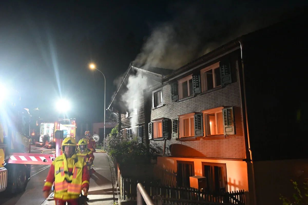 Buchs SG - Brand in einer Wohnung - Frau im psychischen Ausnahmezustand 