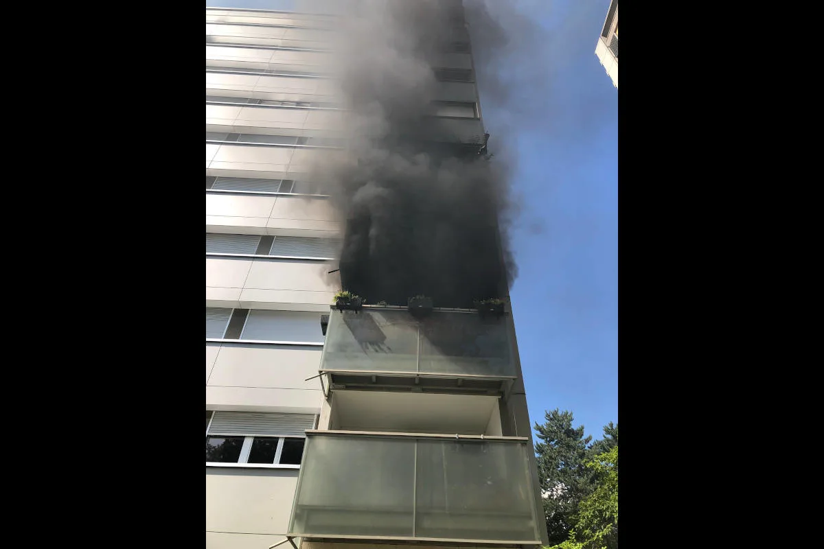 Bern  Bümpliz – Wohnungsbrand an der Stapfenstrasse