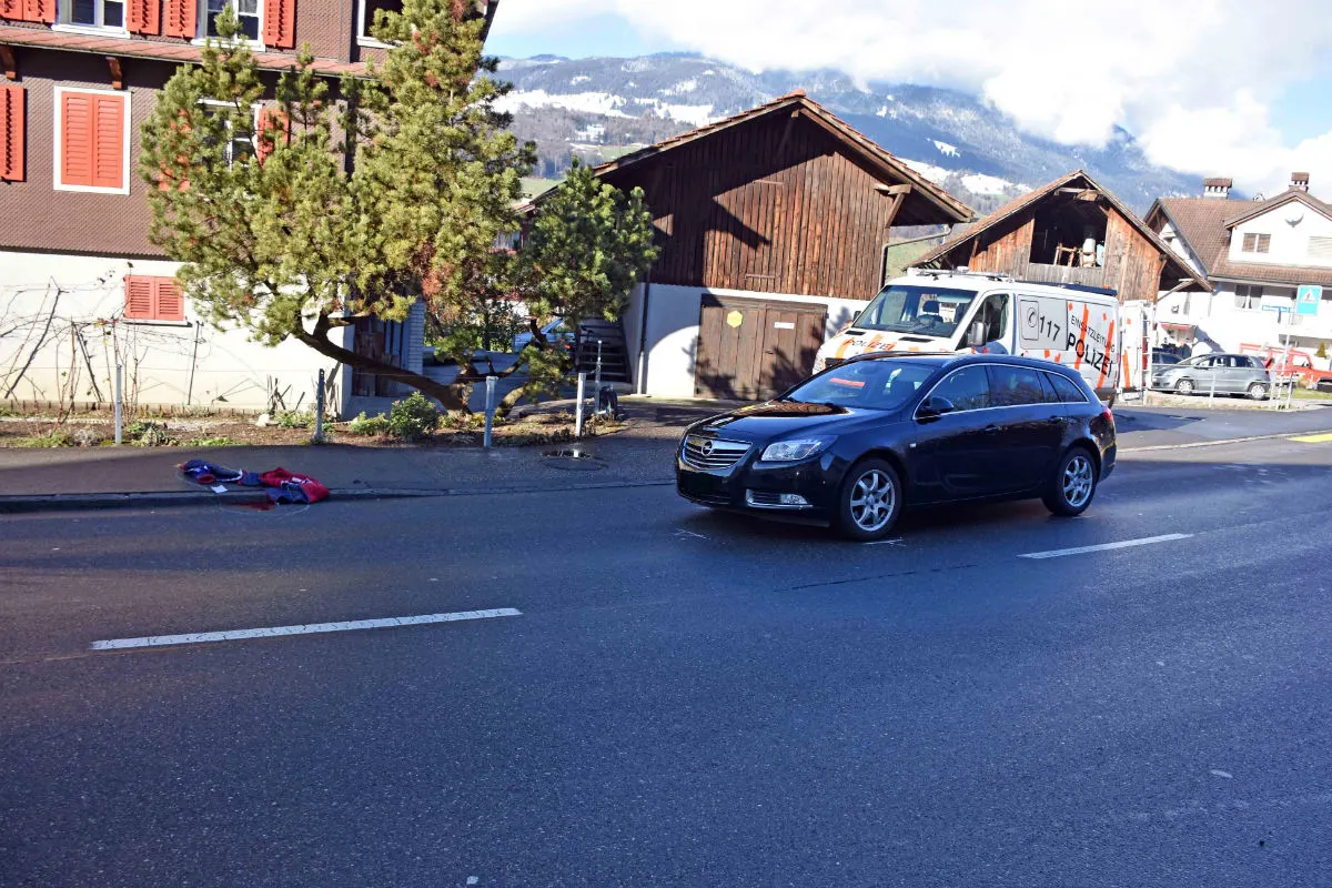 Sachseln OW - Schwerer Unfall auf dem Fussgängerstreifen