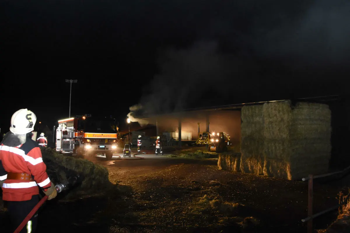 Wittenbach/Muolen SG -  Zwei Brandmeldungen in Nachbardörfern innerhalb einer Viertelstunde