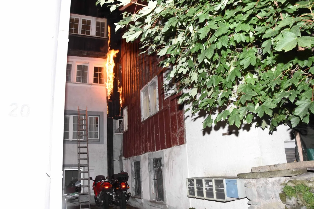 Feuerwehreinsatz in Rheineck SG - Dampfabzug eines Restaurants in Brand geraten