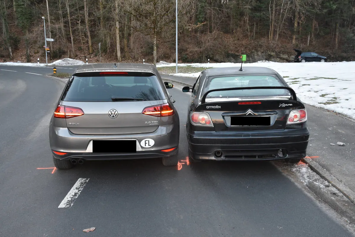 Vaduz FL - Mehrere Verkehrsunfälle innerhalb einer Stunde