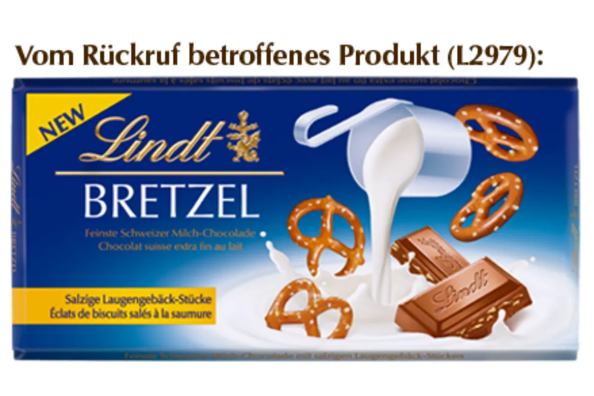 Lindt & Sprüngli ruft Tafelschokolade "Milch Bretzel" zurück