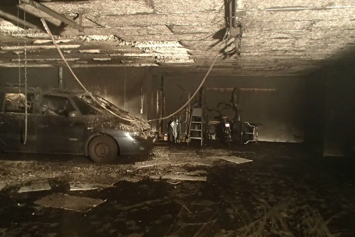 Gebenstorf AG - Autobrand in Tiefgarage