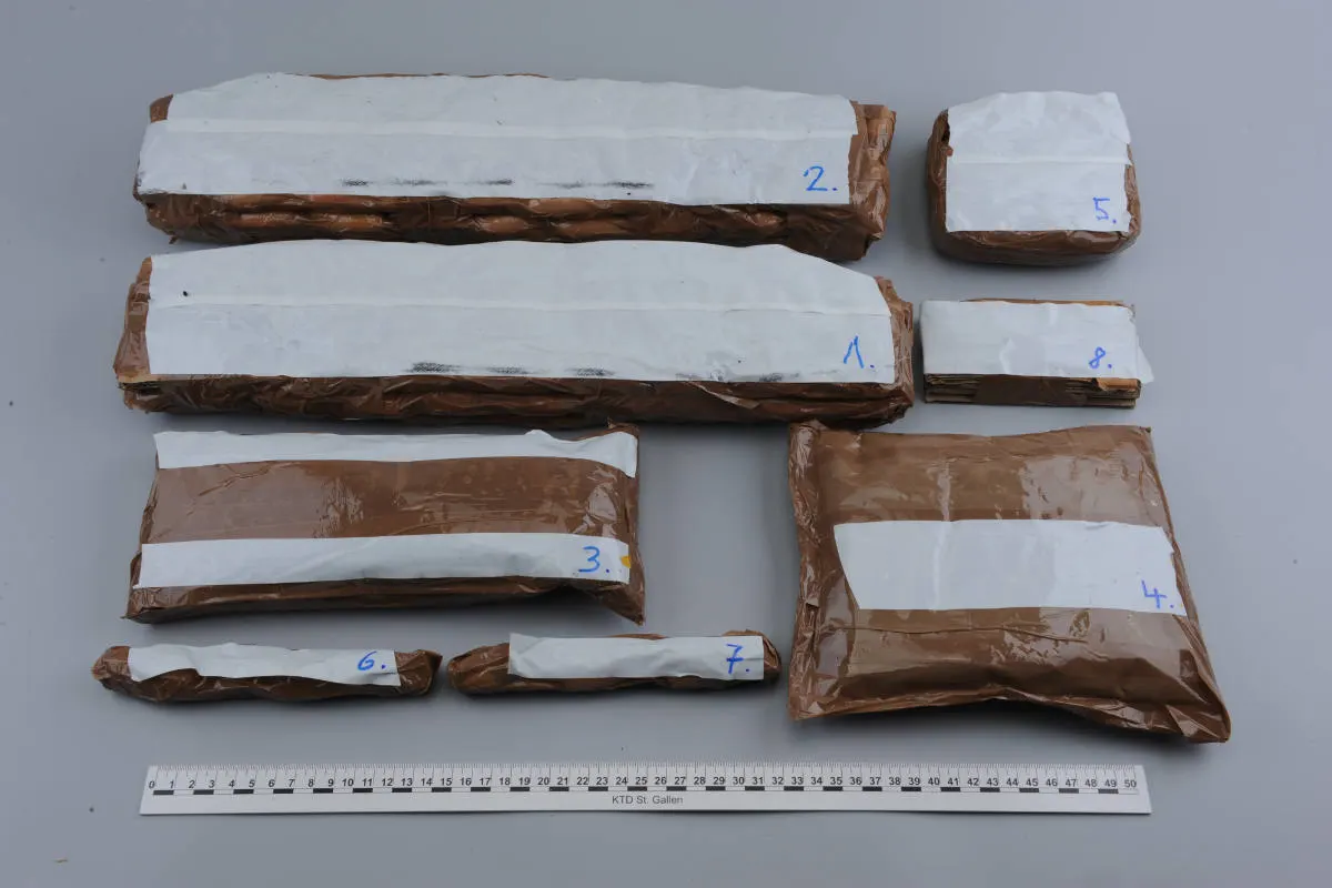 St.Gallen SG - Frau in Wohnung überfallen – mehrere Kilogramm Kokain sichergestellt