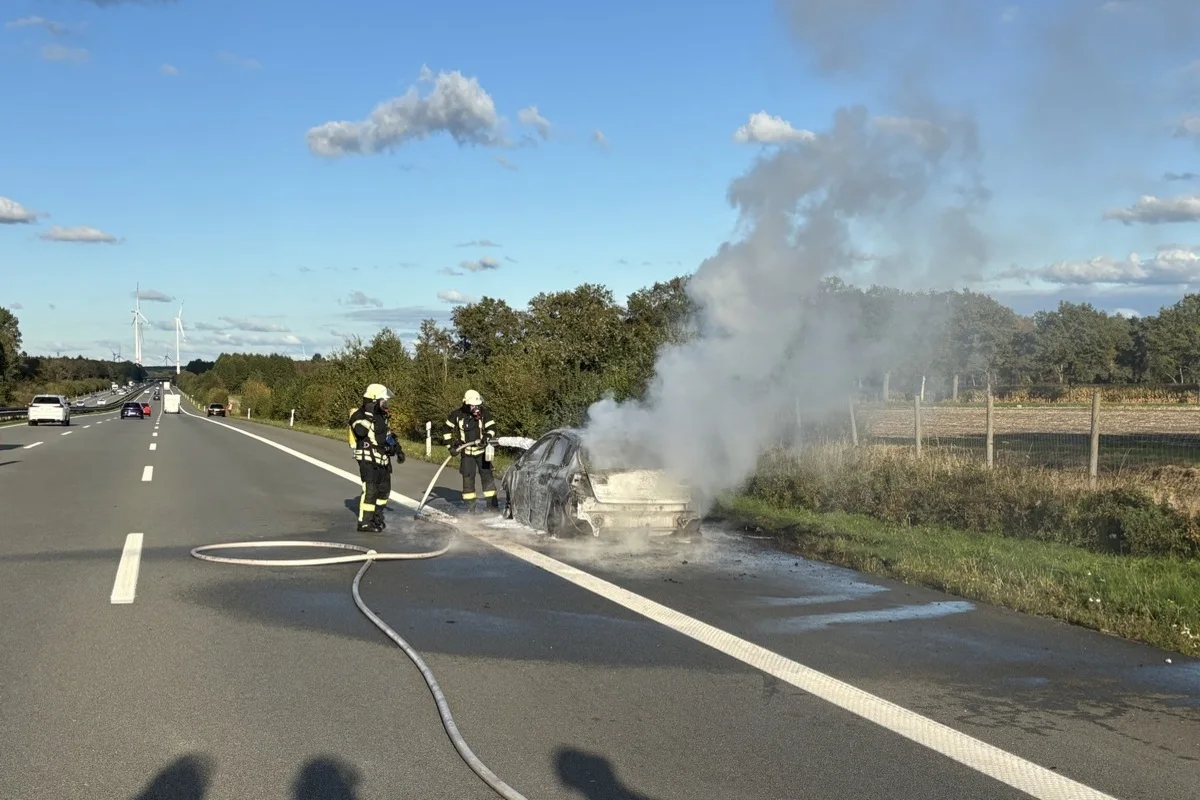 Sittensen/A1 - Citroën fängt Feuer