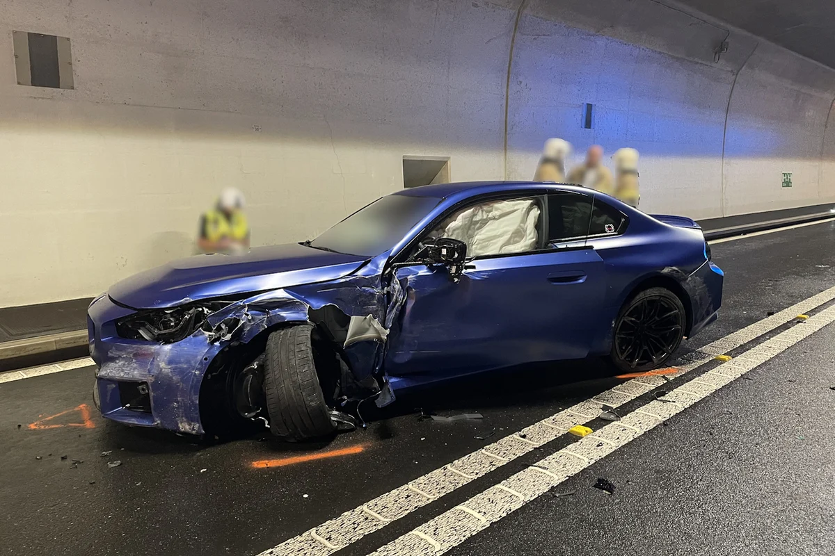 Roveredo GR/A13 - Tunnel San Fedele nach Unfall gesperrt