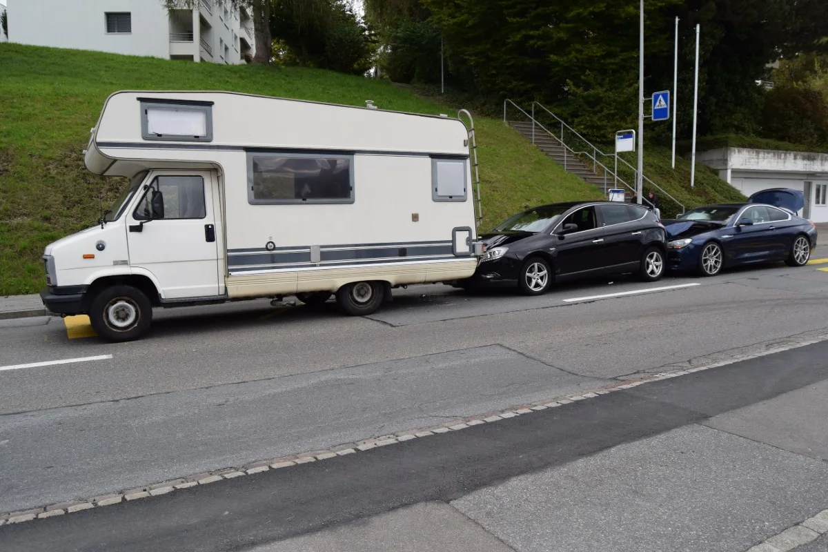 Herisau AR - Blechschaden nach Auffahrkollsion
