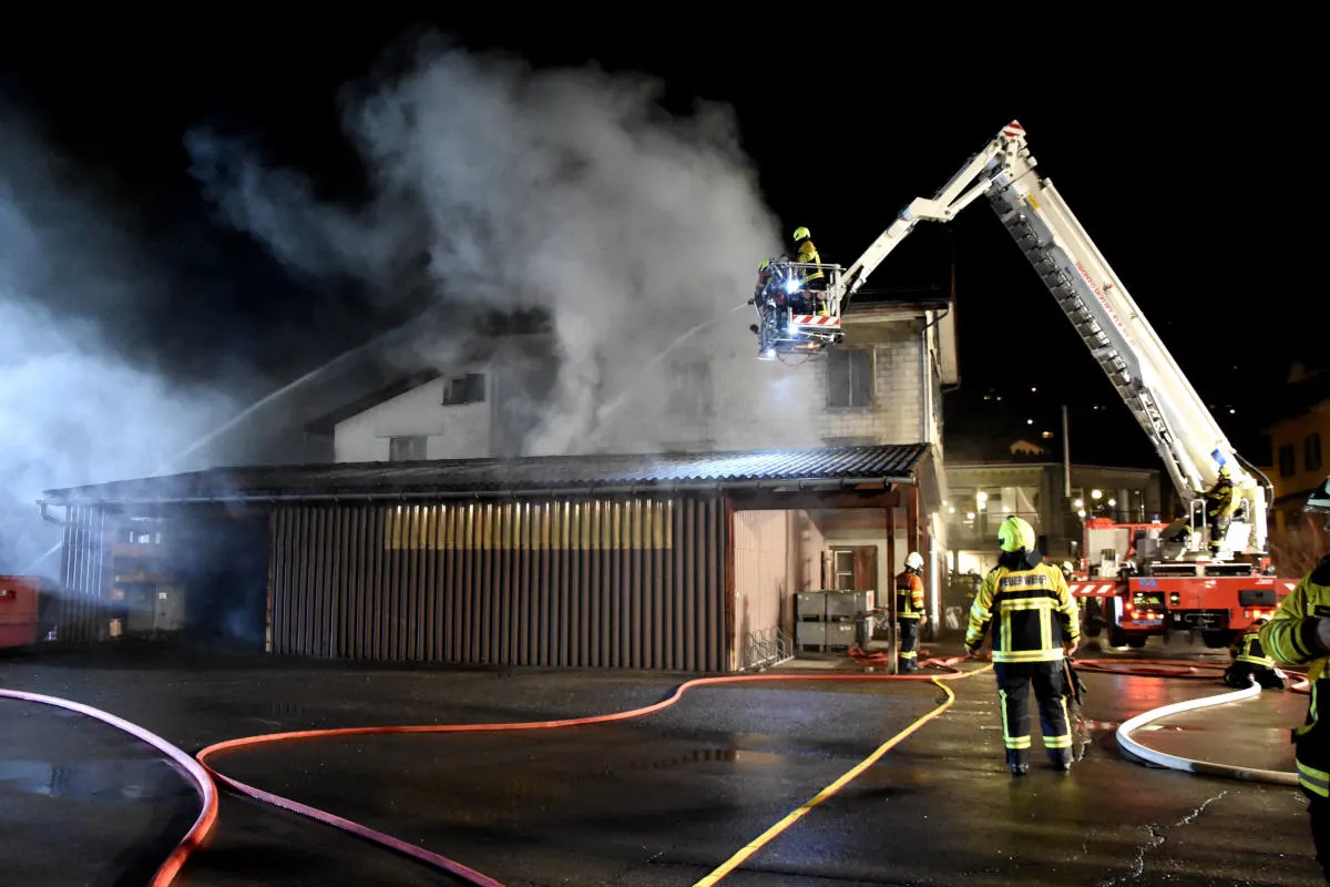 Ebnat-Kappel SG – Brand in leerstehendem Haus
