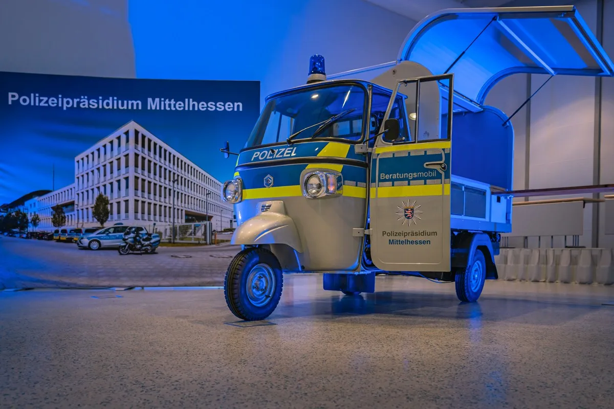 Neues Beratermobil in Gießen vorgestellt – Piaggio Ape im Einsatz