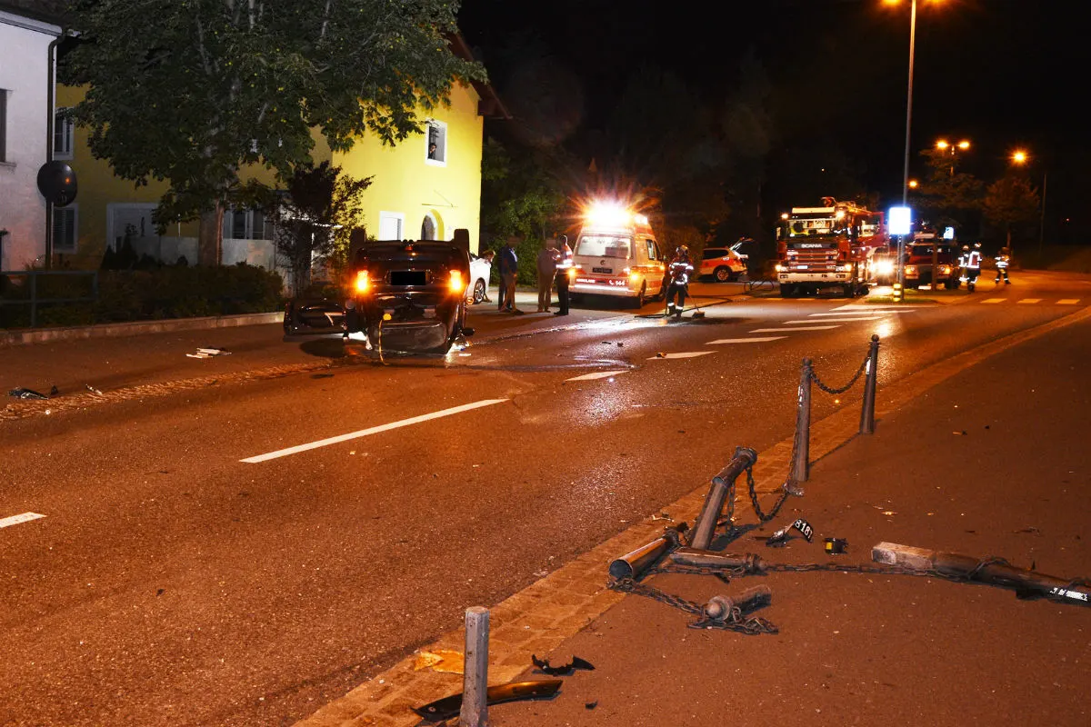 Schaan/Vaduz FL - Trotz Totalschaden keine Verletzte
