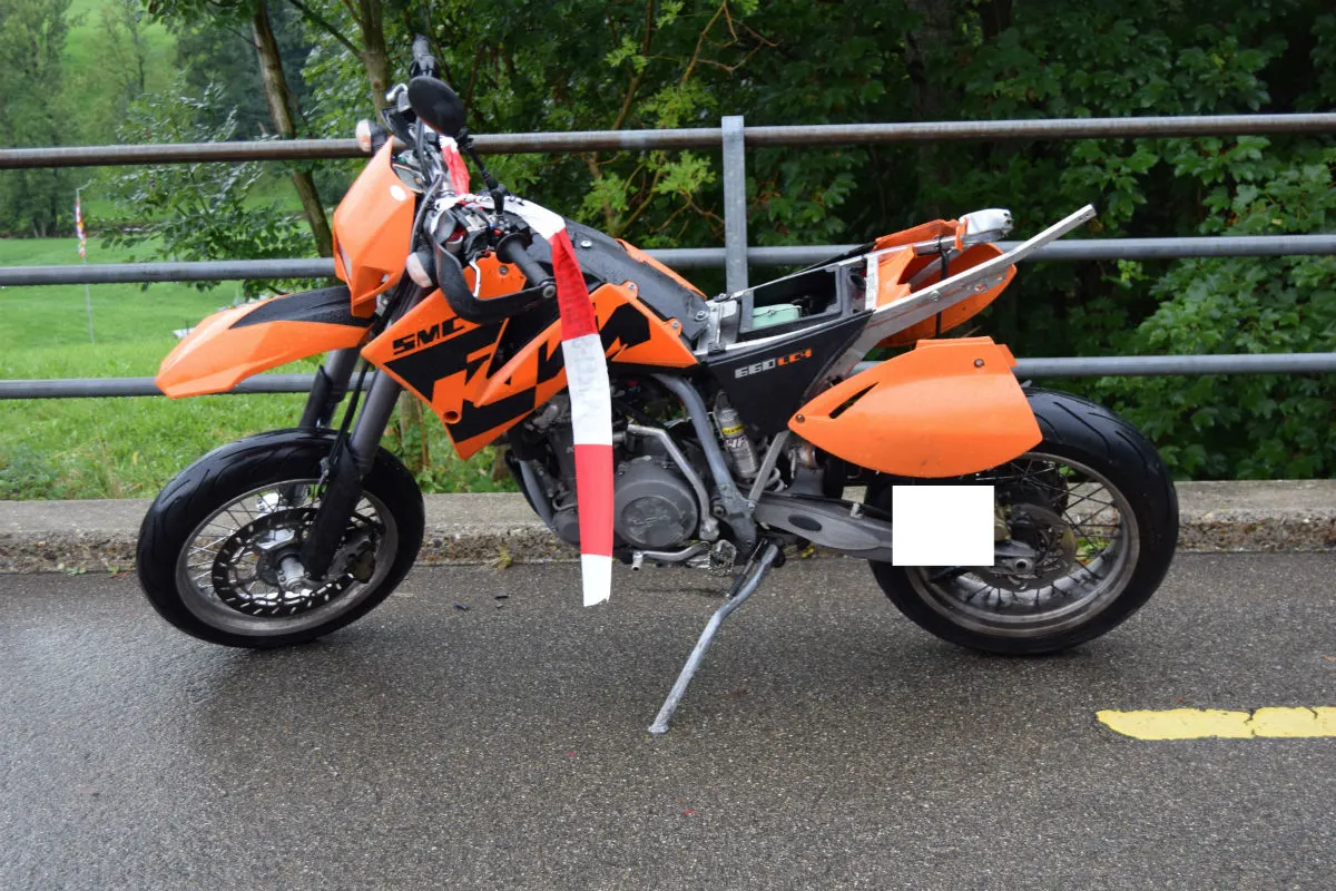Bühler AR - Alkoholisierter Motorradfahrer verunfallt