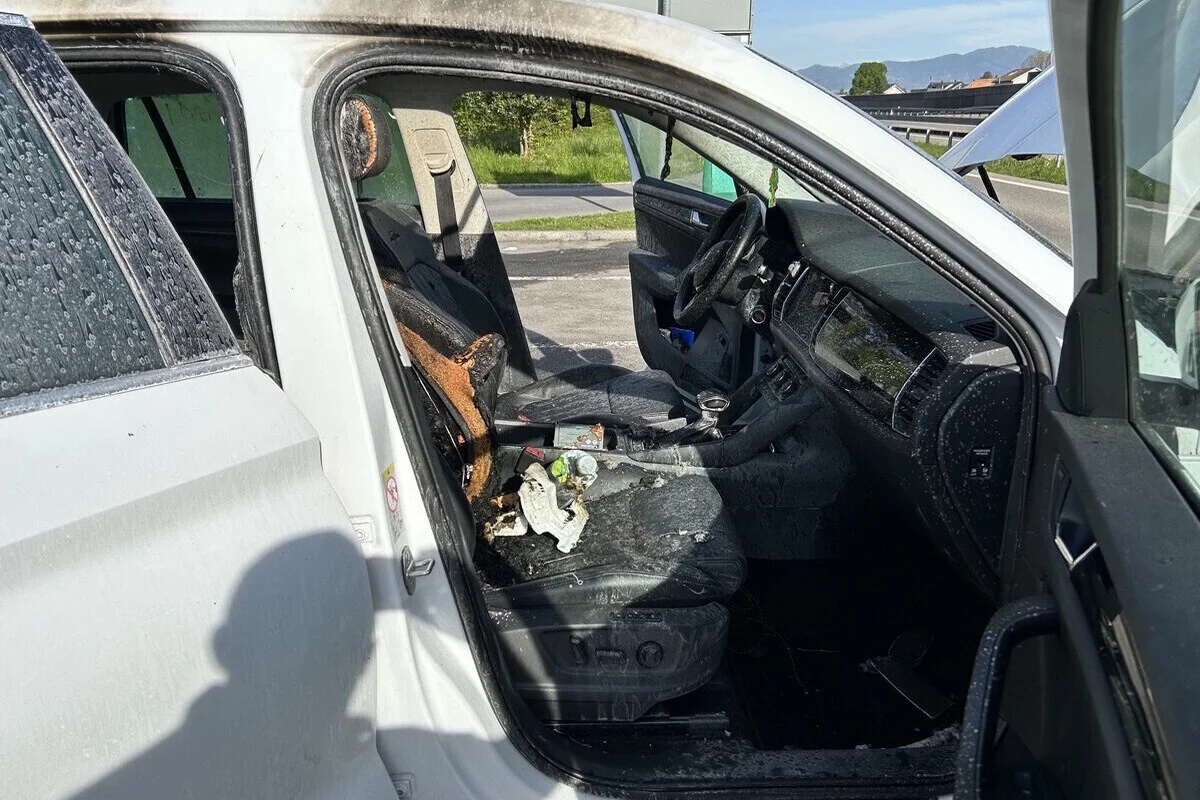 St.Margrethen SG - Auto in Brand geraten