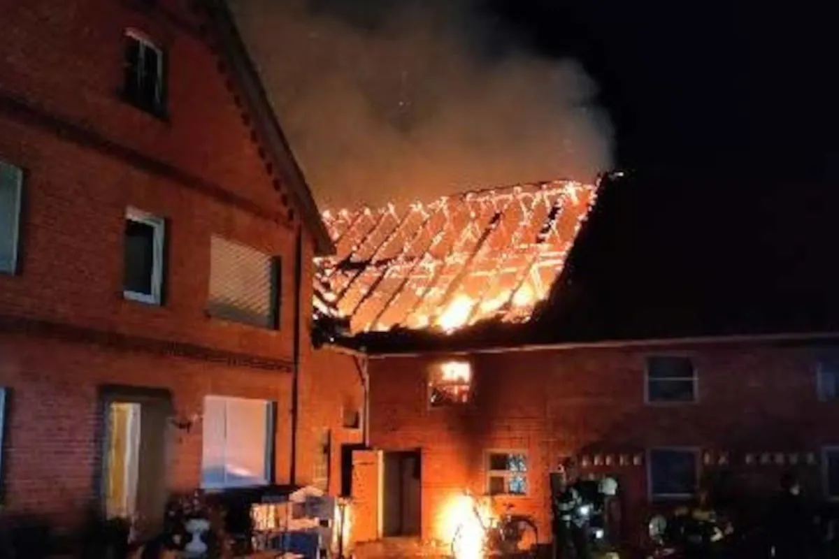 Rinteln Hessendorf  – Brand einer Stallung