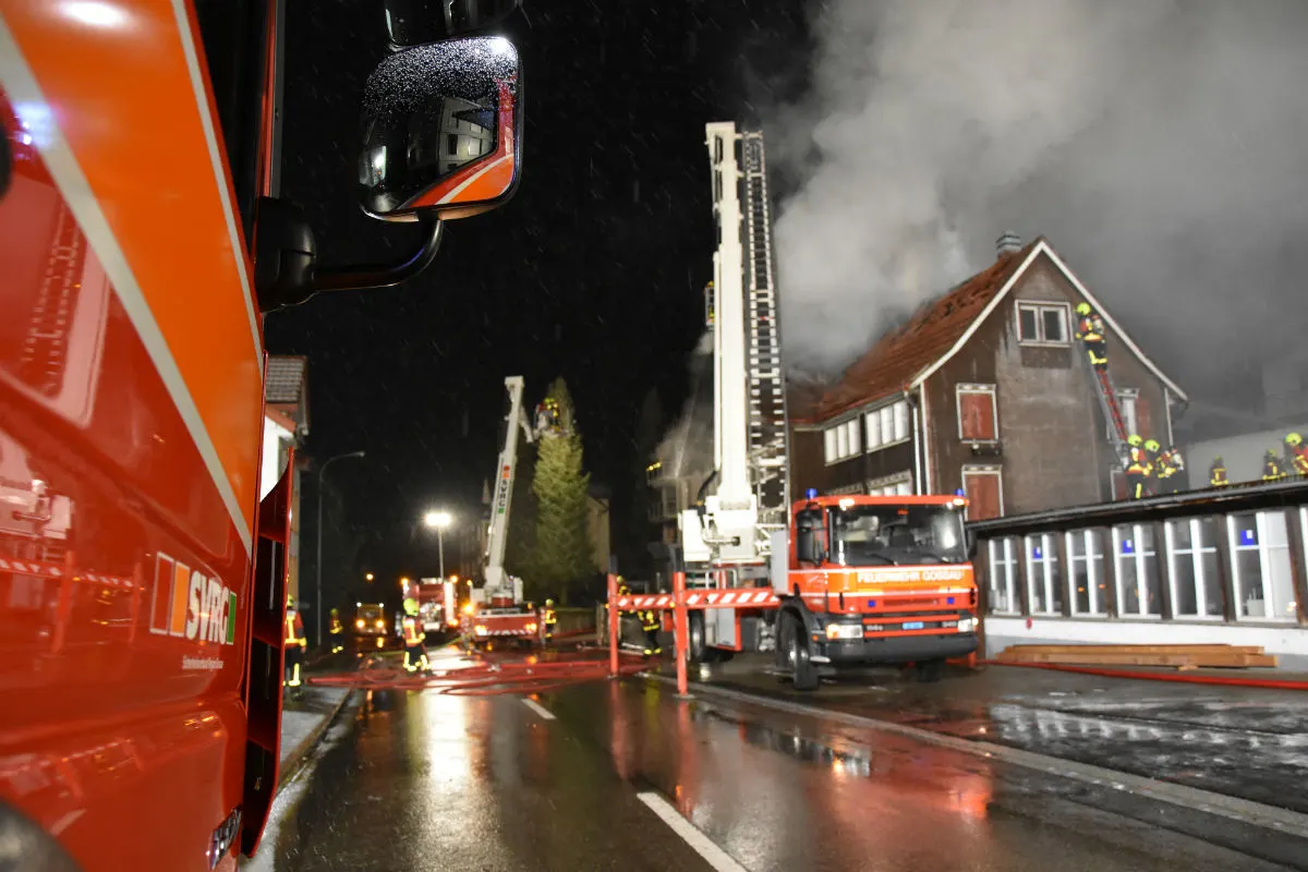 Degersheim SG - Mehrfamilienhaus nach Brand unbewohnbar